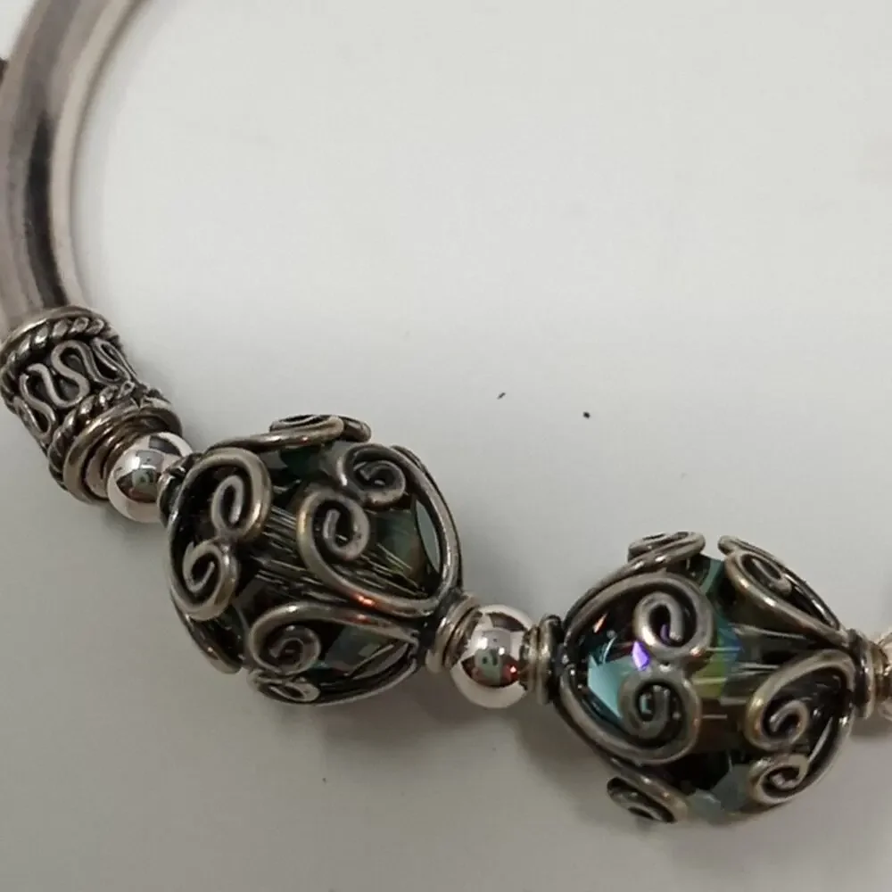 Kellie Wichser Women's Silver 3 Bead Bracelet